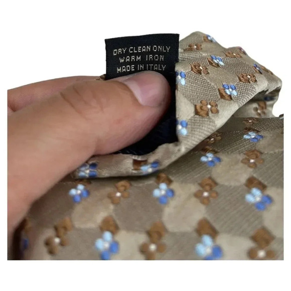 ERMENEGILDO ZEGNA Purple Striped Silk Tie Italy 60"-3,5" - Picture 7 of 7